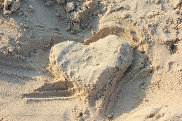 heartprint in the sand