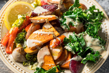 Cooked Organic Vegan Veggie Buddha Bowl