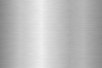 Foto op Aluminium Geborsteld metalen textuur. Stalen achtergrond. Vector illustratie. © Rodin Anton