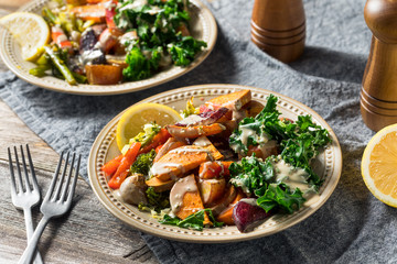 Cooked Organic Vegan Veggie Buddha Bowl