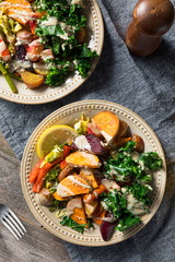 Cooked Organic Vegan Veggie Buddha Bowl