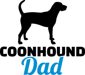 Coonhound dad silhouette