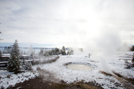 West Thumb of Yellowstone Lake. Yellowstone National Park, WY.