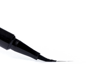 Cosmetic eyeliner isolated on white.