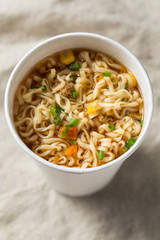 Instant Ramen Noodles in a Cup