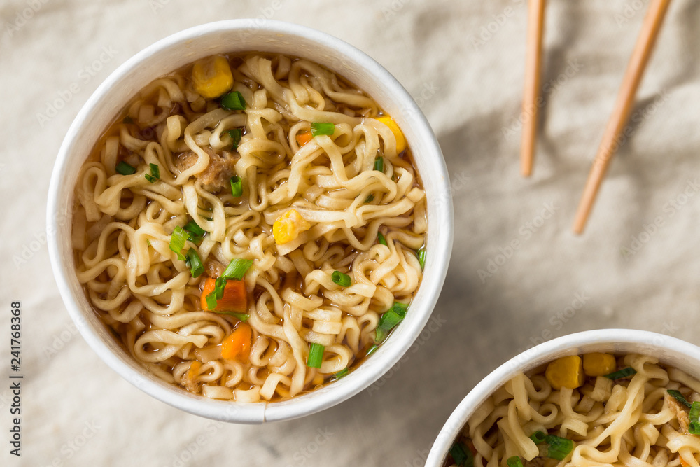 Wall mural Instant Ramen Noodles in a Cup