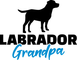 Labrador Grandpa with silhouette