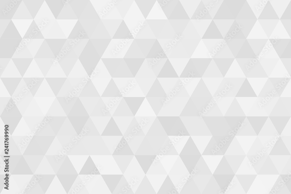 Poster Vector abstract gray background. Seamless modern pattern. Geometric texture with triangles.