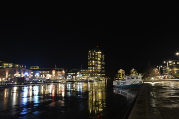 Reflection , Water, Night,Sweden