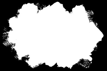 Abstract Decorative Black & White Photo Edge. Type Text Inside, Use as Overlay or for Layer Mask.	