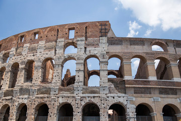 Obraz premium Outside view of Colosseum in Rome, Italy