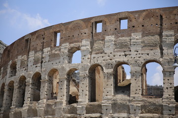 Obraz premium Outside view of Colosseum in Rome, Italy