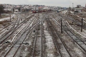 Obraz premium Railroad highway