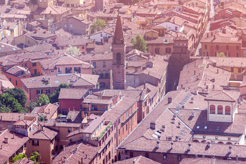 Fototapeta premium Aerial panorama of Bologna
