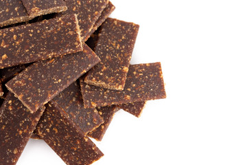 Beef Jerky for Dogs on a White Background