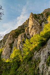 Fototapeta na wymiar Cliffs in Turda Gorge, Romania