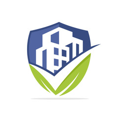 Vector illustration icons with the concept of a good solution for the protection and management of a green city