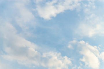 Fototapeta premium Blue backdrop in the air for text.