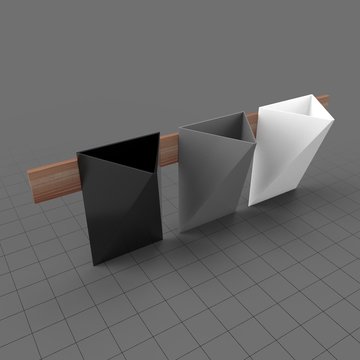 Wall mount penholder
