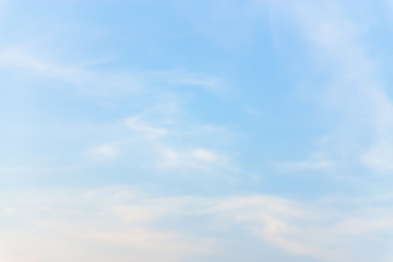 blue and sky with cloud.