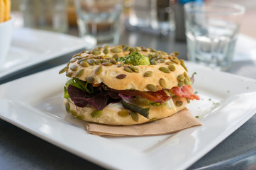 ニュージーランドのパンプキンベーグル