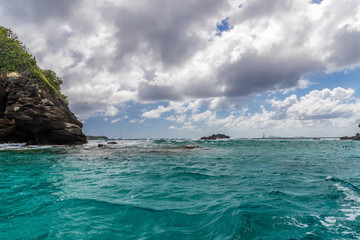 Fototapeta premium Saint Vincent and the Grenadines, view from Fort Duvernette