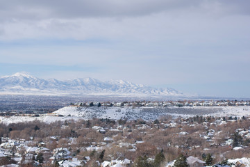 Fototapeta premium Draper mountains overlook