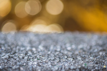 Abstract Magic Shiny Background - Glittering Effect With Golden Bokeh