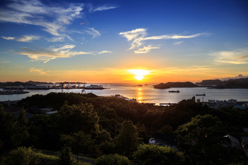 長崎の夕陽