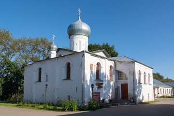 Veliky Novgorod, Russia.Great Novgorod.Summer.Church of Nikola White.