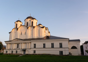 St. Nicholas-Dvorishchensky Cathedral.Yaroslav's Court.The monument of architecture.Veliky Novgorod,Russia