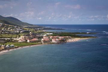 Naklejka na ściany i meble View from Timothy Hill in St. Kitts