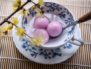 Traditional chinese sweet rice ball
