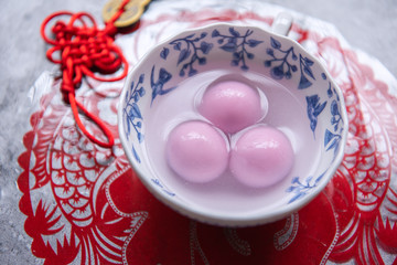 Traditional chinese sweet rice ball