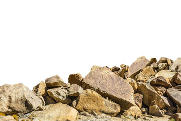 rock isolated on white background
