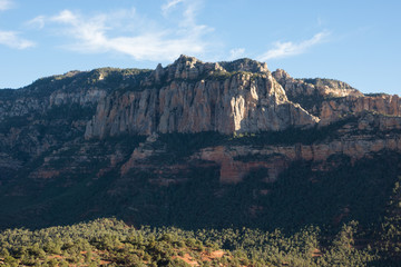 White Cliffs Above Schnebly Hill Road in Sedona Arizona