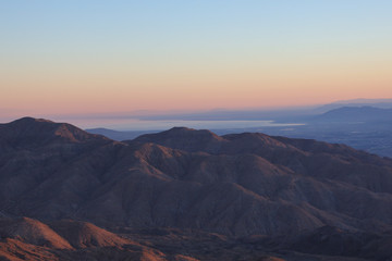 Naklejka premium View from Key Vista Point at Joshua Tree National Park