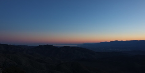 Obraz premium Sunset from Key Point Vista in Joshua National Park