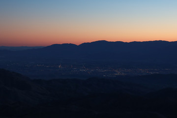 Obraz premium Sunset from Key Point Vista in Joshua National Park