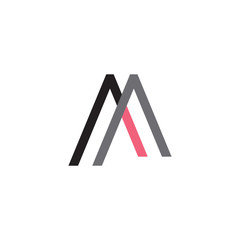 MA logo letter design 