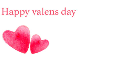 red heart on white background.