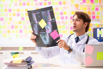 Male doctor with many conflicting prioritites 