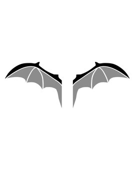 cool 2 fl&uuml;gel flughund fledermaus comic cartoon lustig s&uuml;&szlig; niedlich fliegen nacht blutsauger vampir horror halloween gruselig klein clipart