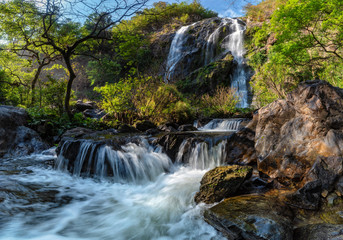 waterfall in the forest, it's name Tab-Larn which is locate in Kampangpetch province , Thailand - 241808527