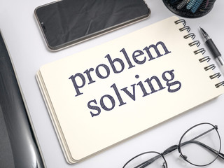 Problem Solving, Motivational Words Quotes Concept