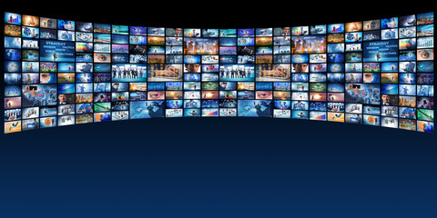 Collage of various business concepts