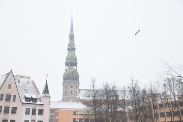 Old town, city center, peoples and architecture. Streets and nature. Travel photo.