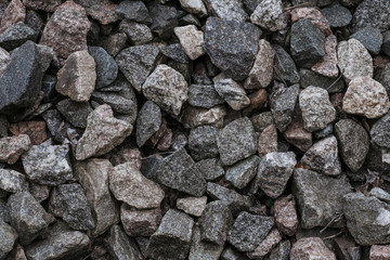 natural crushed stone texture close-up