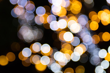 Night lights bokeh background, Abstract bokeh background