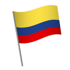 Fototapeta na wymiar colombia flag icon